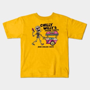 Chilly Willy's Frozen Treats // Funny Day of the Dead Sugar Skull Kids T-Shirt